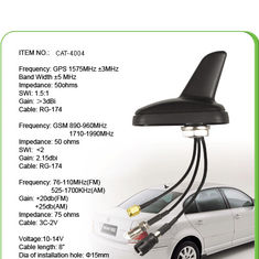 Çin 0.3M Sticker, SMA Erkek Konnektörlü Siyah AM FM Araç GPS Anten Tedarikçi